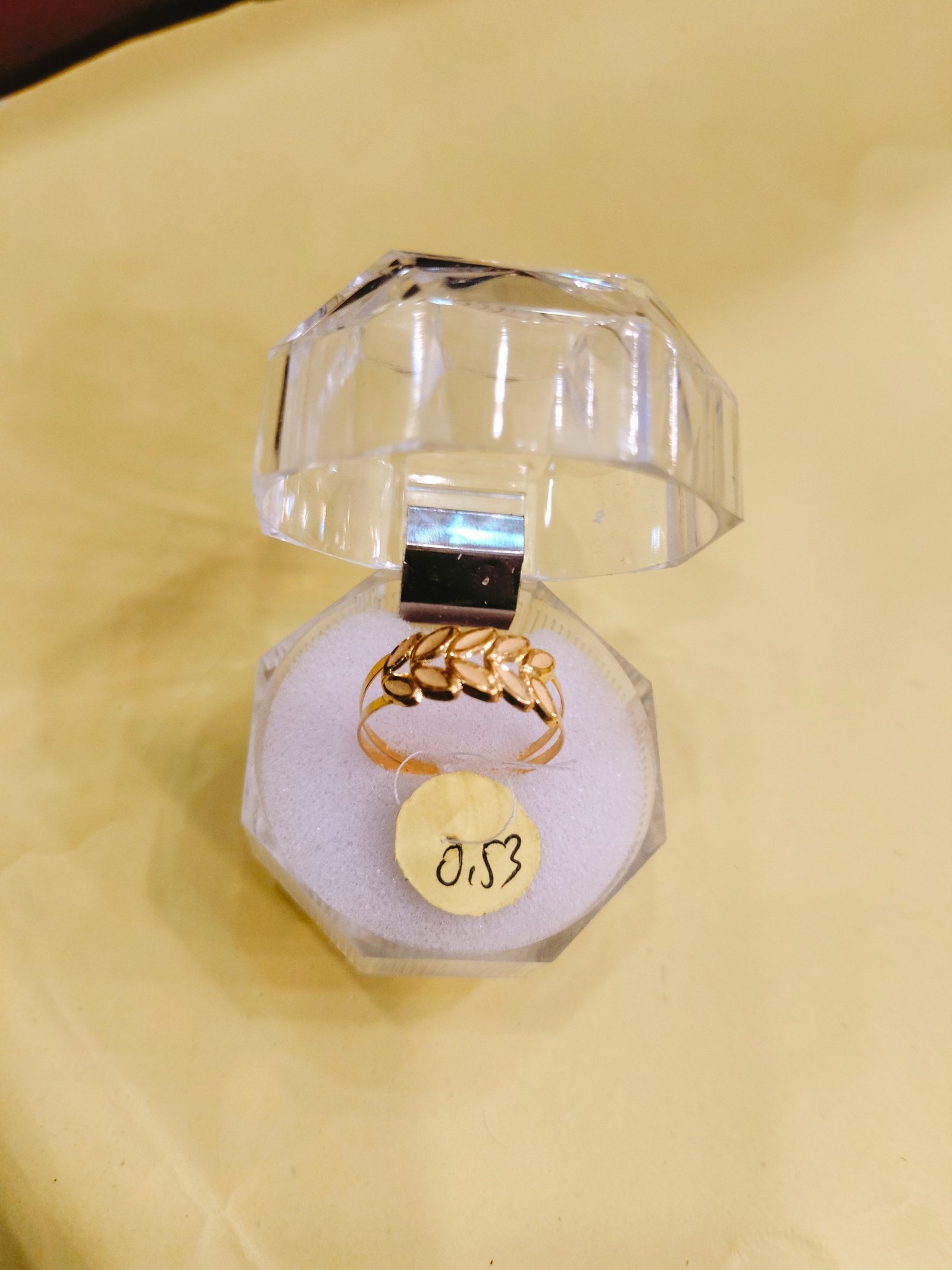 Cincin Ukir Daun