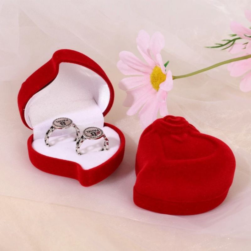 Kotak Cincin Love Bunga