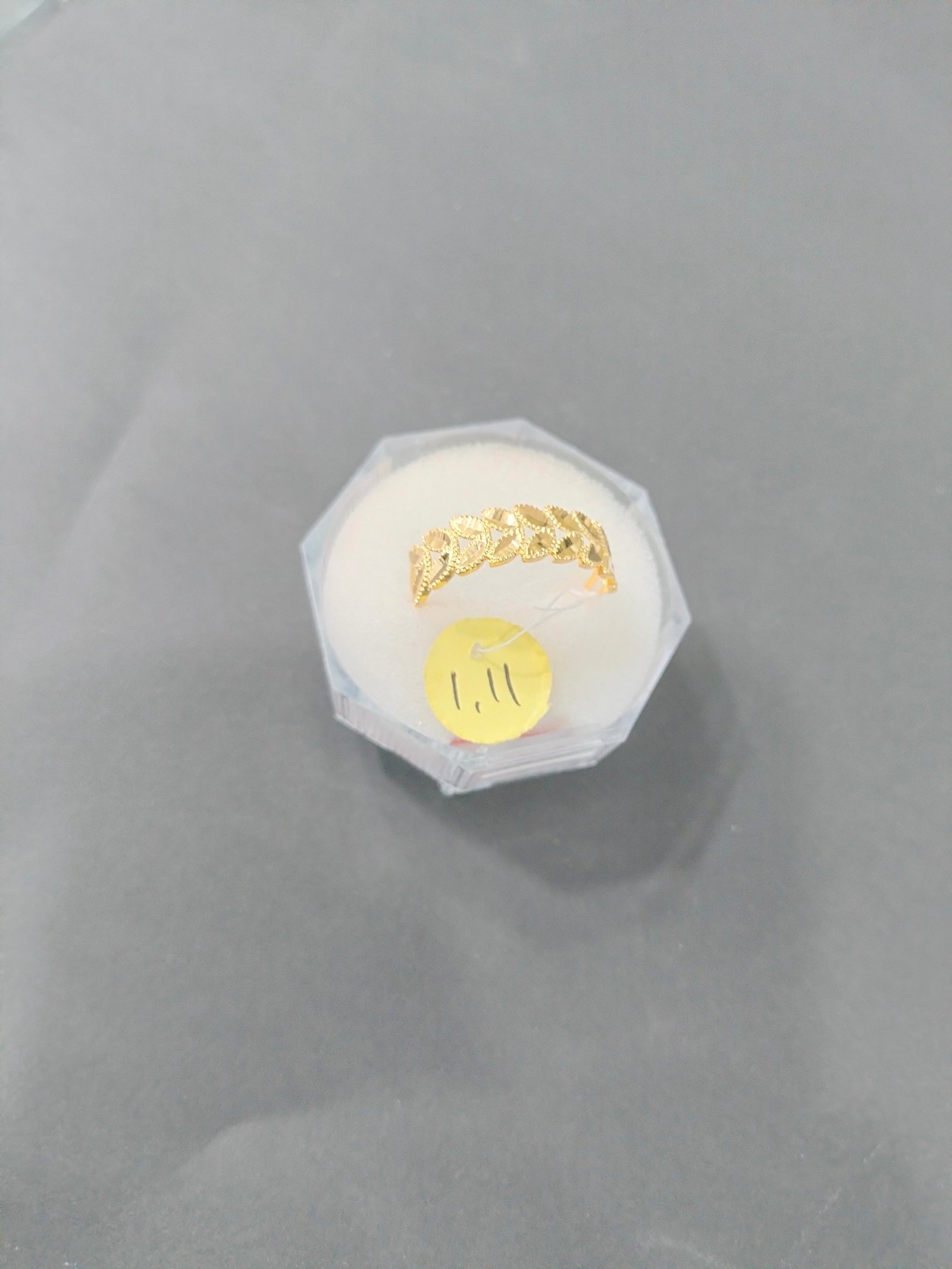 Cincin Ukir Daun Padu